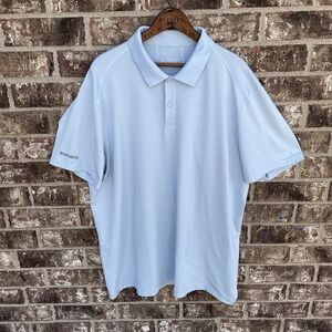 Bonobos Golf Polo Shirt Mens XL Aqua Blue Standard‎ Fit Stretch M-Flex